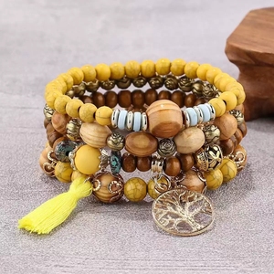 Conjuntos de Pulseras de Moda Boho, Pulsera con Dijes, Brazalete de Varias Capas - Product Image 1