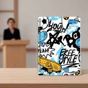 Carnet à spirales A5 Mexique EC-001 à feuilles mobiles, 100 feuilles, couverture rigide, impression libre pour étudiants - Product Image 1