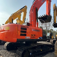 Excavadora Hidráulica Usada Hitachi ZX240 de 24 Toneladas, Máquina Pesada Usada Hitachi220 con Pocas Horas de Trabajo