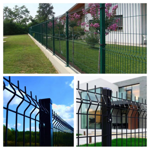 Nhà ngoài trời trang trí PVC tráng mạ kẽm 3D cong hàn dây lưới vườn hàng rào Bảng điều chỉnh - Product Image 5