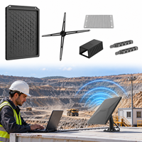 Kit d'installation Starlink avec étui de protection, support à ventouse, sangle coupe-vent, organisateur de câbles pour la maison, le camping-car, le camping et les voyages