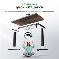 Bureau de bibliothèque ergonomique à réglage électrique de la hauteur par un seul moteur, sur mesure pour gagner de la place et améliorer l'expérience utilisateur au bureau