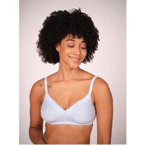 Women Lightly Padded Lace Bra <b>Soft</b> Stretch T Shirt Bra Comfortable Full Coverage Seamless Inner wear for Daily Wear - Product Image 5