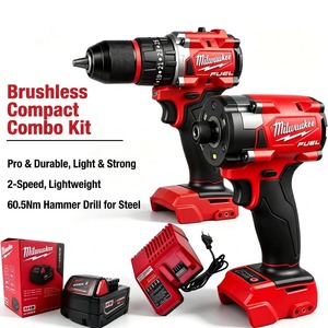 <span class=keywords><strong>Kit</strong></span> d'outils électriques multifonction sans fil avec batterie et chargeur, perceuse-visseuse compacte sans balais, perceuse à percussion, <span class=keywords><strong>tournevis</strong></span> - Product Image 1