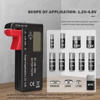 Probador de Baterías Universal BT-168 para Baterías AA, AAA, C, D, 9V, 1.5V, 3.7V, 18650, Herramienta Portátil para el Hogar