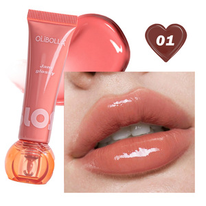 MLM personnalisé OEM ODM Gloss à lèvres longue tenue effet verre brillant, hydratant, non-transfert, repulpeur de lèvres, maquillage cosmétique - Product Image 1