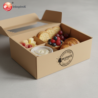 Cônes en papier kraft recyclables pour frites, porte-crêpes et gaufres à bulles - Embossage de logo personnalisé - Emballage de cônes - Boîte jetable