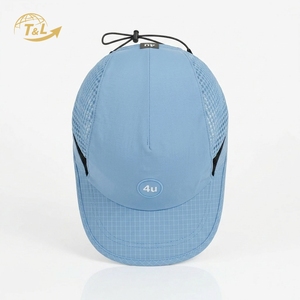 Gorra de Béisbol de Malla Transpirable 4u, Ajustable, Unisex, para Exteriores, Primavera/Verano, de 6 Paneles, Color Azul Claro - Product Image 3