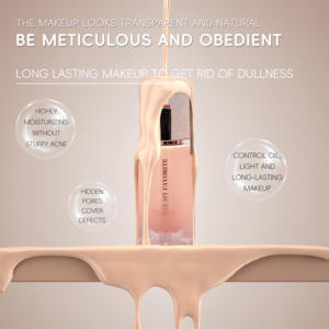 Base de Maquillaje Líquida Vegana Personalizada, Etiqueta Privada OEM, Cobertura Total Oscura, Control de Grasa, Corrector Impermeable - Product Image 4