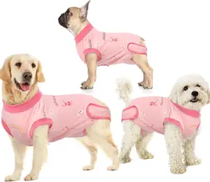 Qiqu, товары для домашних животных, Новый Дизайнерский Костюм для восстановления собак после операции, дышащий хирургические костюмы для собак и кошек