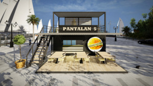 Contenedor para Restaurante de Comida Rápida, Contenedor de Envío de 20 pies/40 pies, Contenedor <span class=keywords><strong>Bar</strong></span>, Cafetería - Product Image 3