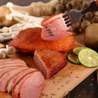 Poitrine de canard épicée, fumée et savoureuse, prête à manger, collation saine et délicieuse pour enfants et adultes
