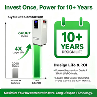 Batería de Litio Solar de Ciclo Profundo de 314 Ah y 16 kWh para RV con Baja Generación de Calor, BMS Inteligente, Compatible con Estación de Energía Doméstica, Ahorro de Espacio