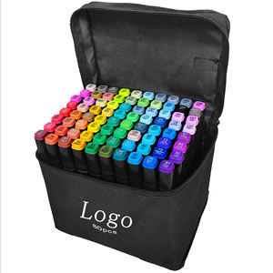 Ensemble de stylos marqueurs à pointe pinceau pour emballage personnalisé, 60/80/168/262 couleurs, pour dessin artistique, peinture, papeterie, ensemble de stylos de couleur - Product Image 2