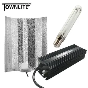 Dimmable 250w 400w 600w hps digital electronic ballast kit with reflector for hydroponics