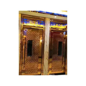 लक्जरी डिजाइन प्लाईवुड गेट Melamine टुकड़े टुकड़े में विला के लिए फ्लश लकड़ी Mdf दरवाजे