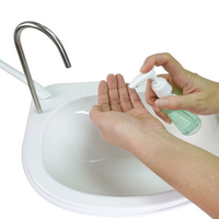 Toilette de camping portable avec lavabo, conception économe en eau, toilette extérieure et station de lavage des mains combinées
