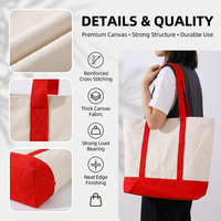 Sac fourre-tout pour femme en toile de coton, personnalisable avec impression de logo, avec poignée longue, grande et moyenne taille, avec fermeture éclair