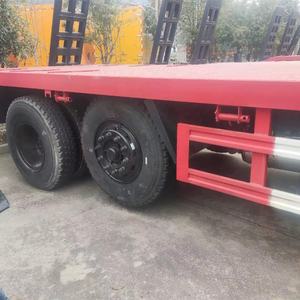 Nuevo Low Bed Boy deck Flatbed Vehicle Container cuello <span class=keywords><strong>de</strong></span> ganso Excavadora camiones <span class=keywords><strong>de</strong></span> transporte 40 Ton lowbed Truck - Product Image 3