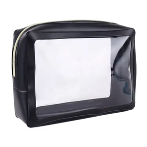 Waterproof <b>Clear</b> PU Customized Small <b>Travel</b> Mini Fashion Cosmetic <b>Bag</b> Open Zipper - Product Image 6