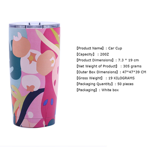 Vaso Térmico de Acero Inoxidable de Doble Pared con Aislamiento al Vacío, 12oz, 20oz, 600ml, 500ml, 550ml, para Coche, con Logotipo Personalizado Impreso - Product Image 2