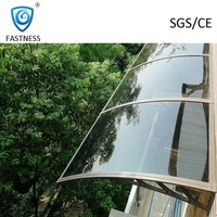 Fenêtres d'auvent de bâtiment en métal toit pliant ombre pluie rv auvent pour ombre de jardin