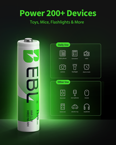 Paquete de Baterías Recargables EBL de 1100 mAh y 3 A, Baterías Recargables de Ni-MH de 1.2 V - Product Image 6