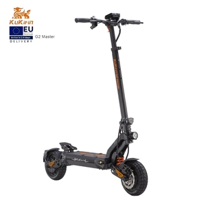 Trottinette électrique KuKirin avec 8 lumières LED, phare, clignotants, autonomie de 70 km, batterie 20,8 Ah, double suspension, pneus de 10 pouces, conduite de nuit, pliable, pour adultes - Product Image 1