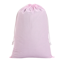 Sacs de père noël monogramme uni à rayures rouges, sac de noël en toile avec cordon de serrage 50x70 CM