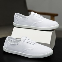 Sepatu Kanvas Kasual Wanita RO, Sneakers Slip-On Klasik Model Rendah