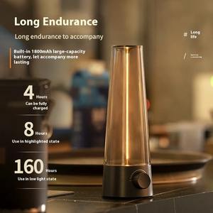 Lámpara de Escritorio LED Inalámbrica, Flexible, Portátil, Luz de Ambiente, Regalo de Cumpleaños, Luz de Luna Creativa para Dormitorio - Product Image 5