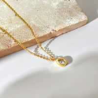 Collier en argent sterling 925 avec pendentif goutte d'eau en zircon pour femme, vente en gros