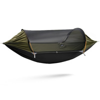 Hamac de camping pliable portable anti-retournement pour une ou deux personnes, idéal pour le camping, le jardin et le parc