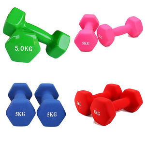 Tùy chỉnh màu sắc logo PVC tráng gang HEX quả tạ cho nhà phòng tập thể dục sức mạnh thiết bị đào tạo tập thể dục nhỏ quả tạ - Product Image 4