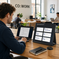 Moniteur portable 14 pouces FHD IPS, USB-C Mini, haut-parleur intégré, écran externe fin 1080P, ordinateur portable PS5 OEM