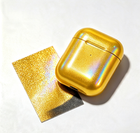 Poudre Métallique Jaune Prismatique Brillante GUANZUN pour Pulvérisation Certifiée de Boîtiers Électroniques 1kg Taille de Particules 5-100 Microns Durée de Vie 36 Mois