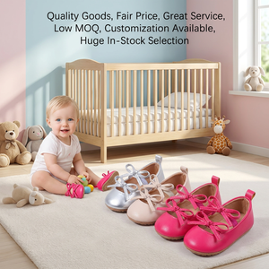 Scarpe basse con fiocco <span class=keywords><strong>per</strong></span> <span class=keywords><strong>neonata</strong></span>, in pelle PU traspirante, comode, con suola in gomma antiscivolo, <span class=keywords><strong>per</strong></span> i primi passi del neonato - Product Image 1
