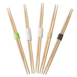 Sushi giapponese stampa personalizzata di bambù bacchette a doppia estremità con bacchette di legno premium lucidate su entrambi i lati - Product Image 2