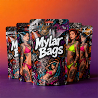 Sac anti-odeur 3.5g pochette debout Ziplock emballage alimentaire comestible sacs en Mylar imprimés personnalisés pour bonbons gommeux