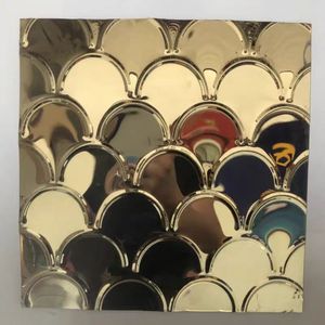 Tùy chỉnh vàng đen titan xám hồng nâu khắc tấm thép không gỉ tấm gợn nước tấm - Product Image 6