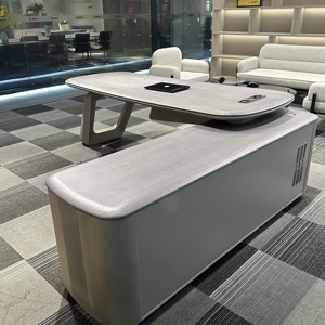 Công Nghệ Cao Hiện Đại L-Hình Bàn Văn Phòng Điều Hành Máy Tính Bàn Thiết Kế Cho Nhà Hoặc Công Ty Bằng Gỗ Nội Thất Văn Phòng Cho Ông Chủ/CEO - Product Image 5