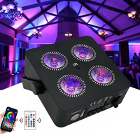IR Mini Uplight Wifi mariage DJ événement lumière 4x18w batterie sans fil LED Par lumière dmx IR lumière de scène de mariage à distance