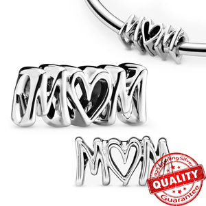Charm Colgante Madre e Hija en Oferta, Compatible con Pulseras <span class=keywords><strong>Pandora</strong></span>, Cuentas de Amor para Mamá, Collar DIY, Joyería, Regalo para el Día de la Madre - Product Image 2