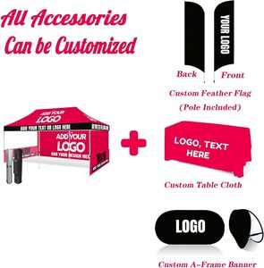 Tente d'auvent pliable en alliage d'aluminium pour l'extérieur, impression personnalisée, affichage du logo de la fête, chapiteau, auvent de gazebo, tentes d'exposition 3x6m - Product Image 5