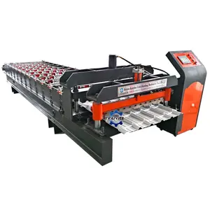 Automatische Metalen Plaat Geglazuurd Type Dakbedekking Roll Forming Machine Voor Afrika