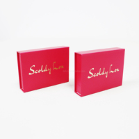 Boîte à bijoux de luxe personnalisée avec fermeture magnétique rigide et impression de logo en or