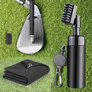 <b>Golf</b> Club Cleaning Kit-<b>Golf</b> Groove Sharpener Retractable Clip Metal Material Includes Towel Water Brush Spray Bottle <b>Golf</b> - Product Image 2