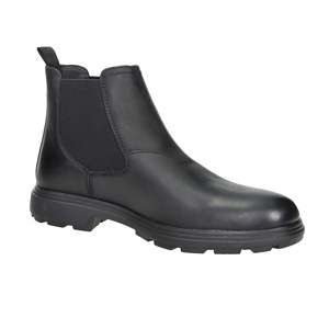 Bottes mi-mollet pour homme Geox U56LZA 000FF en cuir noir imperméable pour l'extérieur - Product Image 6