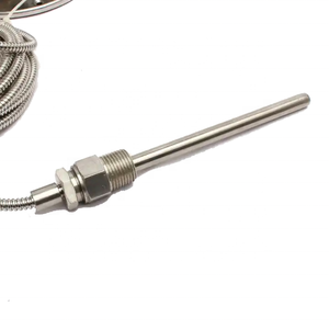 100mm 0-650c industriale in acciaio inox vapore capillare tipo flangiato meccanico termometro pressione Gas misuratore di temperatura - Product Image 3