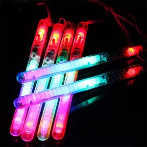 LED Glow Wand Flashing Light Stick Glow Sticks Flashing Glow in the Dark Wands Stick with Lanyard for Party